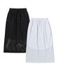 LIFEWORK Women'S) Mesh Color Block Airy Long Skirt