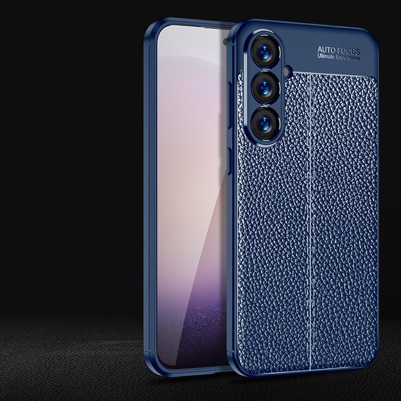 

Для чехла Samsung Galaxy S24 Plus чехол Samsung S24 S 24 Plus Ultra Capa новый противоударный TPU кожаный чехол Samsung S24 Plus Samusng S24 Ultra синий