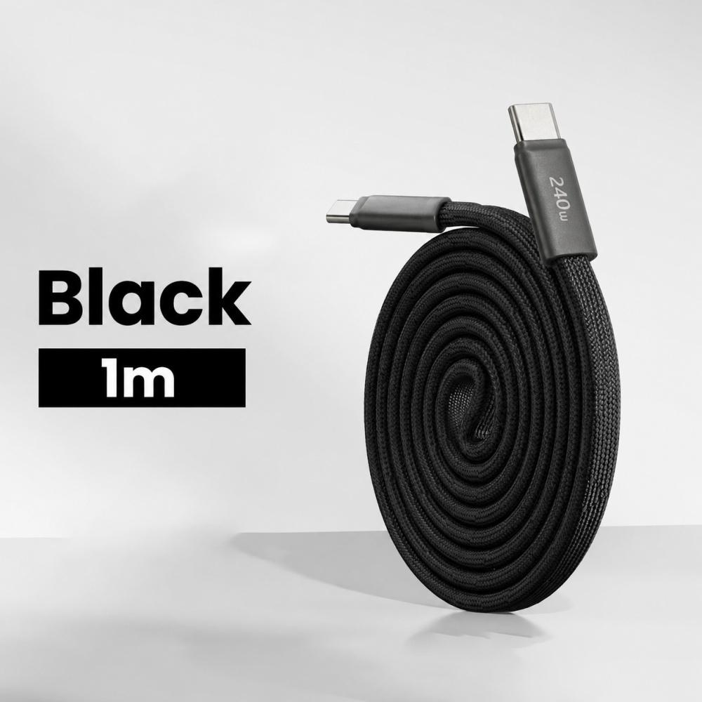 240W Magnetisches Typ-C zu Typ-C Schnellladekabel Hochgeschwindigkeits-Datenkabel Universelle Ladeleitung für Samsung iPhone 17 16 Xiaomi
