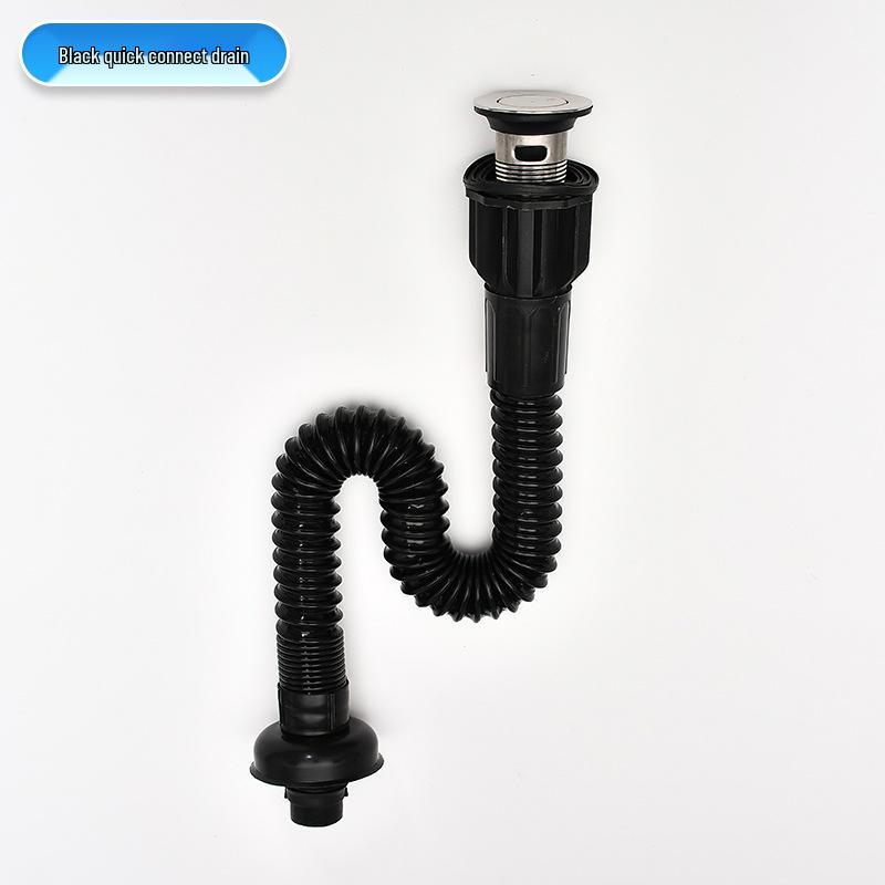 

Stainless Steel Odor-Proof Flip Drain for Washbasins – Universal Horizontal/Vertical Compatibility