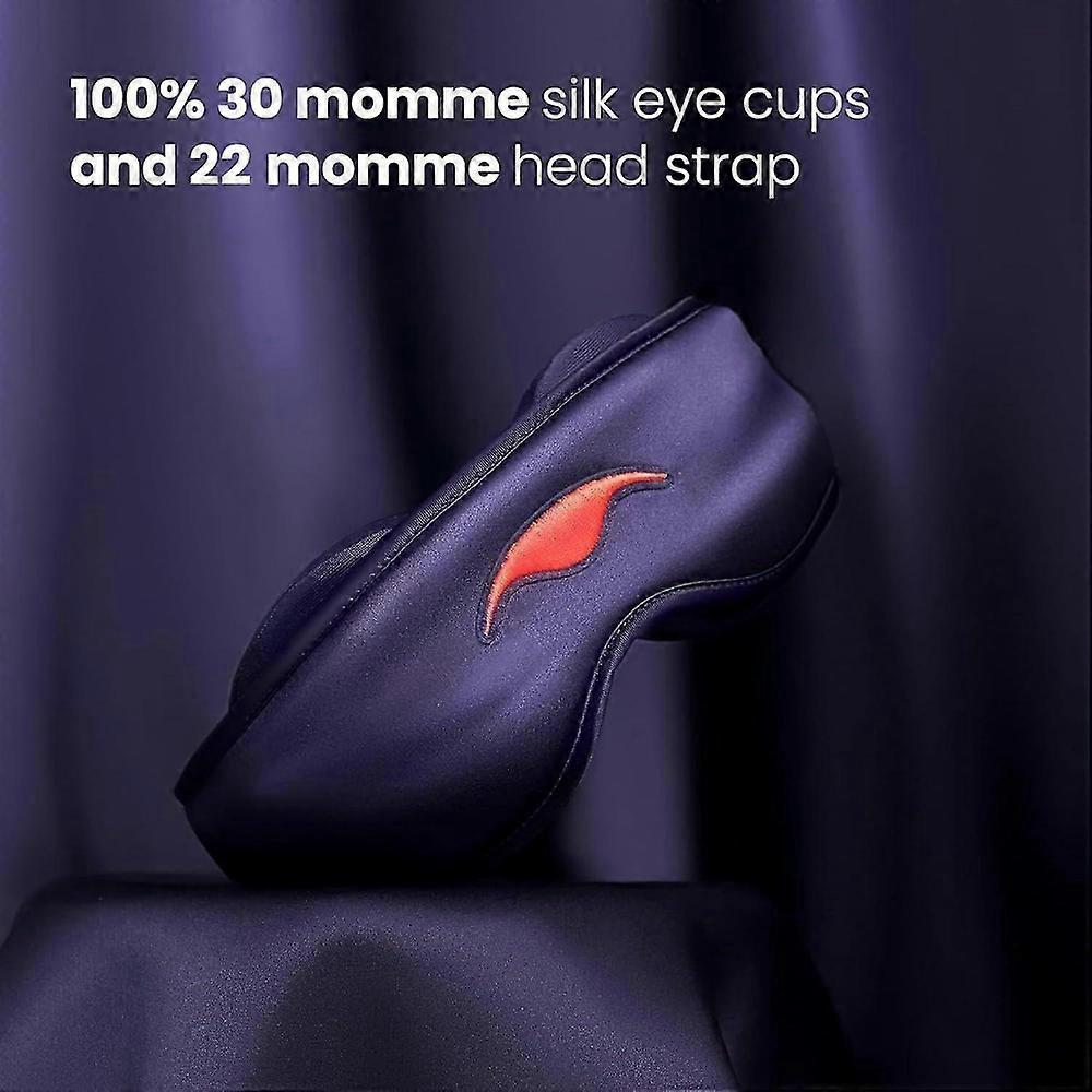 2025 Latest Model Manta Silk Mask - 100% Blackout Silky Sleep Mask, 22 Momme