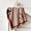 Fashion Women'S Winter Faux Cashmere Scarf Vintage Print Tasseled Design Warm Shawl Trendy Wrap Perfect For Cold Winter Days