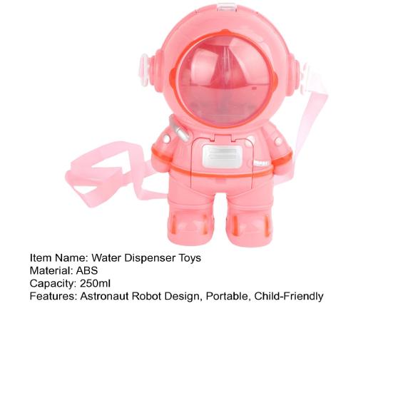 Astronot Robot Su Sebili Oyuncak Plastik Eğitici Oyun Seti Eğlenceli Çocuklar İçin Su Şişesi Oyuncak Oyun Mutfak Dış Mekan Kullanımı İçin