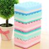 4Pcs Thick Wavy Antibacterial Kitchen Sponge Brush Scouring Pads Dish Towels