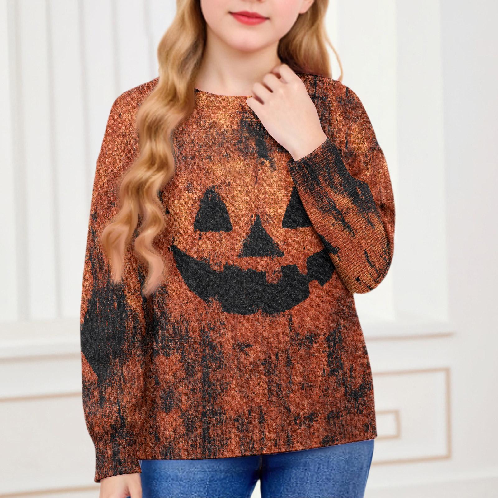 

Свитшоты для детей, мальчиков и девочек, вязаный свитер, симпатичная рубашка, осенний свитер с круглым вырезом, топы 160 шафрановый