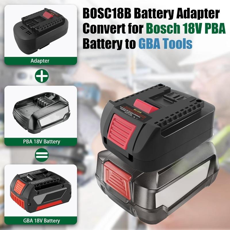 Converter for Bosch 18V PBA Battery BOSC18BS Battery Adapter Convert To for Bosch 18V Battery Work for Bosch 18V GBA Power Tools