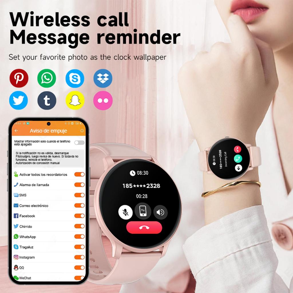 LIGE Smart Watch Bluetooth Call Voice Assistant Waterproof Smart Watch Outdoor Exercise Fitness Bracelet Suitable For Android IOS