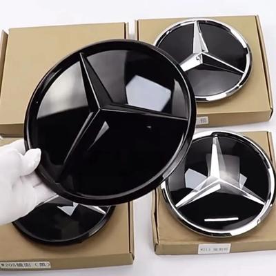 JPA3 1pcs Car Grill Emblem Star Badge Front Grill Logo For Mercedes Benz W204 W205 W213 X253 A B C E S CLA GLB GLC GLE GLS