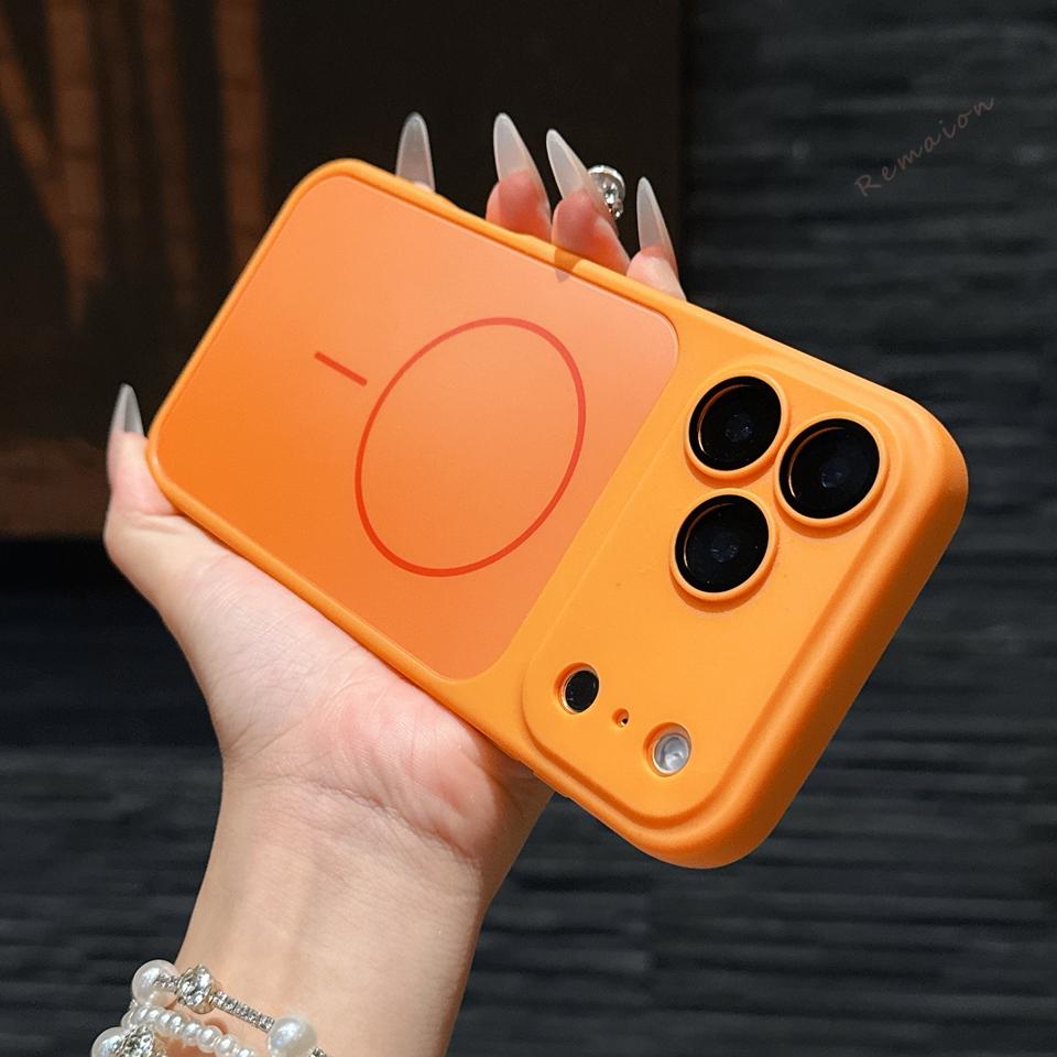 

Matte Liquid Silicone Magnetic Phone Case for iPhone 17 Air 14 15 16 11 12 13 Pro Max Plus Magsafe Charging Shockproof Cover For iPhone 11