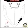 Body Lacquer Sticker Decorative Printmaking Waterproof Tank Sticker Modified Paste Film Non-adhesive Suitable for Yamaha MT09