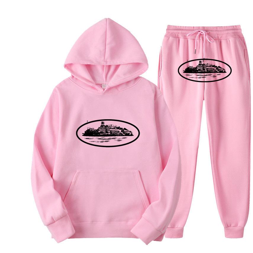Trendy Street Loose Hoodie Set Brand Hip Hop Skateboarding Casual Men's