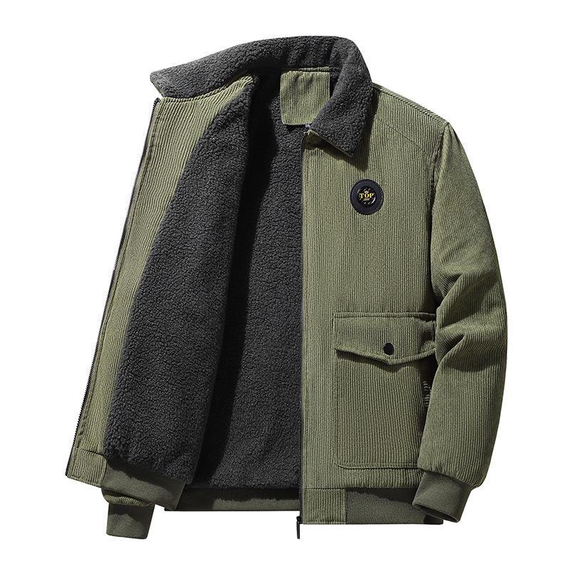 Men's High-End Corduroy Cotton Jacket - Thick Casual Outerwear