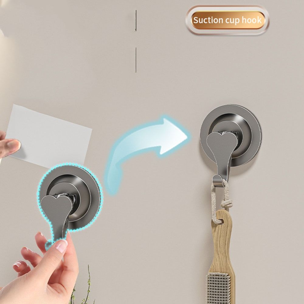 2PCS Strong Vacuum Suction Cup Hook Punch-free Wall Hanger Multifunctional Wall Mount Hook  Kitchen