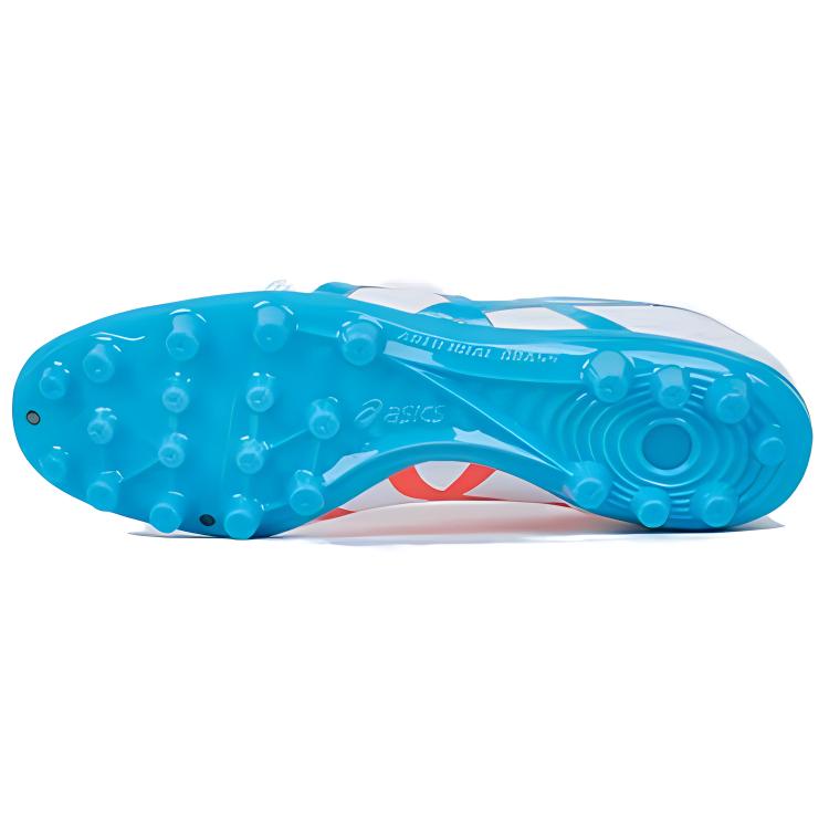 Asics Ds Light Club Comfortable Fit Ag (Rubber Short Studs) Kangaroo Leather Soccer Shoes Men Soccer Shoes White Blue 1103A094100