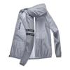 Men Summer Sun Protective Jacket Hooded Long Sleeve Zipper Placket 360-Degree Sun Protection Coat Ice Silk Thin Loose Fit Fishing Outerwear