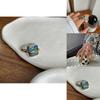 Deep Beautiful Blue Crystal Gem Square Ring With Vintage Appeal Gifting For