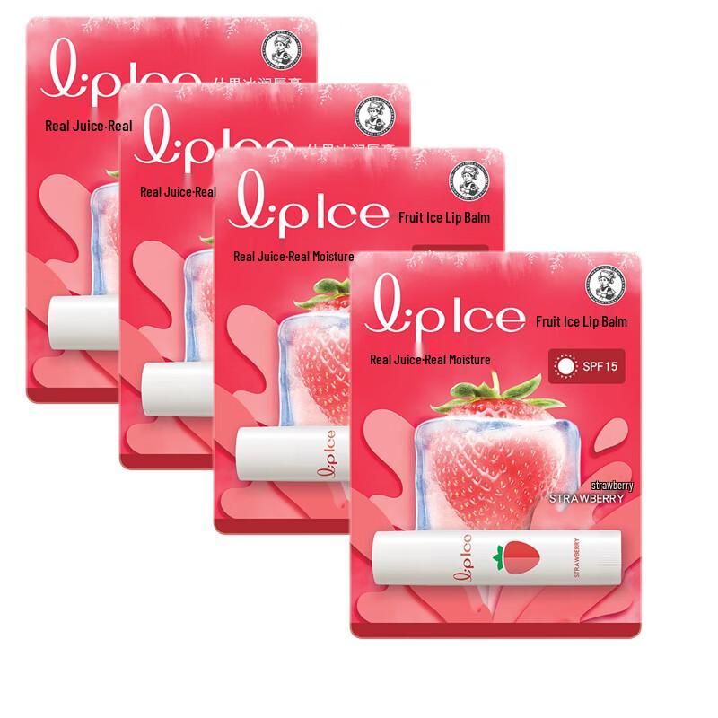 

Mentholatum Fruit Ice Strawberry Lip Balm (4-Pack)