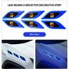 Car Logo Reflective Safety Strip Sticker Car Sticker Warning Tape For Abarth FIAT FR 500 Punto Ducato Palio Bravo Doblo Tipo