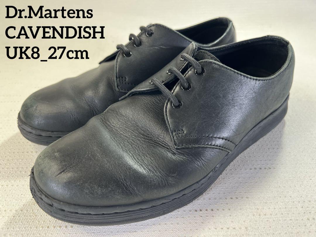 

[Б/У] UK8_27см Dr.Martens CAVENDISH BTS 3-глазковые черные