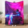 K-POP Anime Girls Group Four Seasons Soft Warm Blanket All-Season Thick Knit Polyester Bedspread for Bed, Camping, Travel Perfect Gift