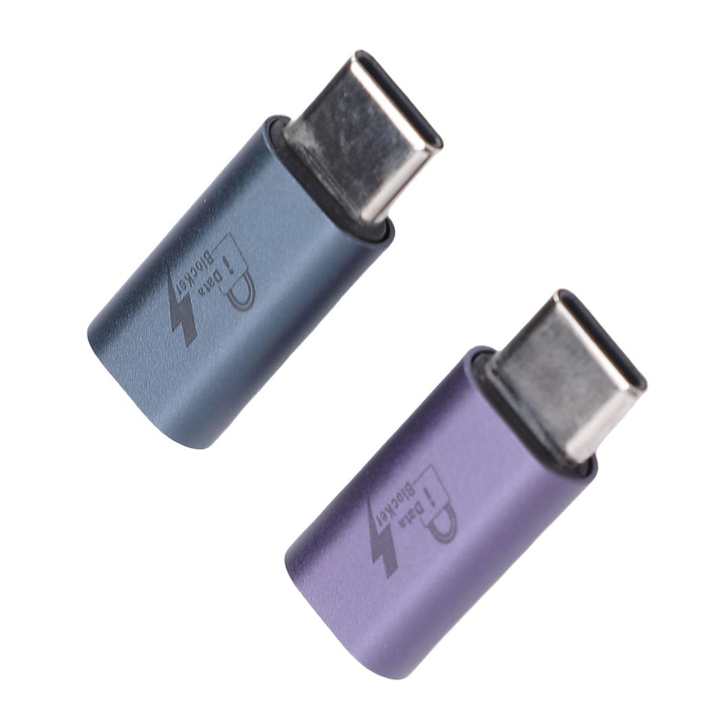 2PCS USB C to C Data Blocker Anti Jacking Refuse Hacking USB Data Blocker Only for Safe Charging