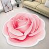 Nordische rutschfeste Matte Wohnzimmer Heimdekoration Blumenform Teppich Große Fläche Runder Flur Teppich Unregelmäßige Teppiche für Schlafzimmer