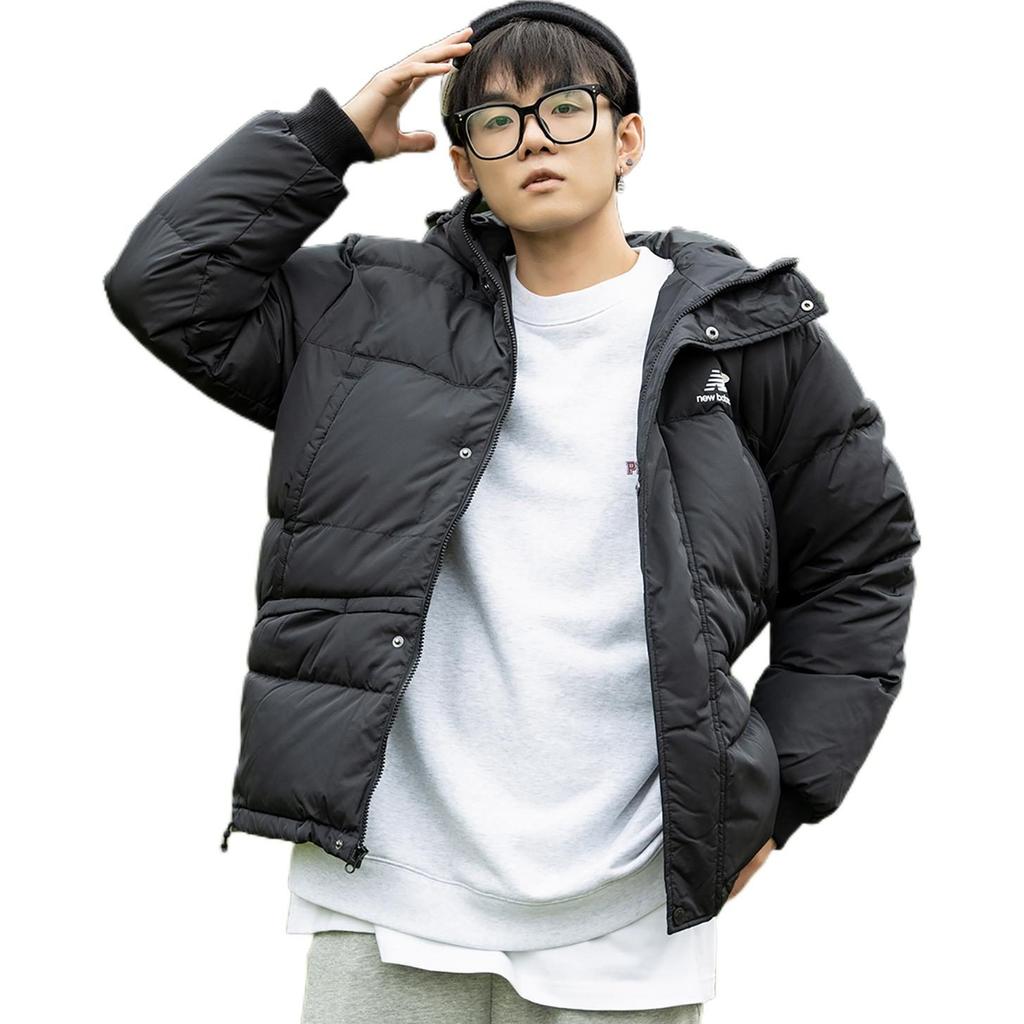 New Balance Winter Padded Down Jackets Men's Black Hooded Moderate Other AMJ23344-BK