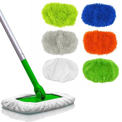 Reusable Microfiber Mop Pads Compatible for Swiffer Sweeper Mop Dry Sweeping Cloth Washable Wet Mopping Cloth for Floor Cleaning