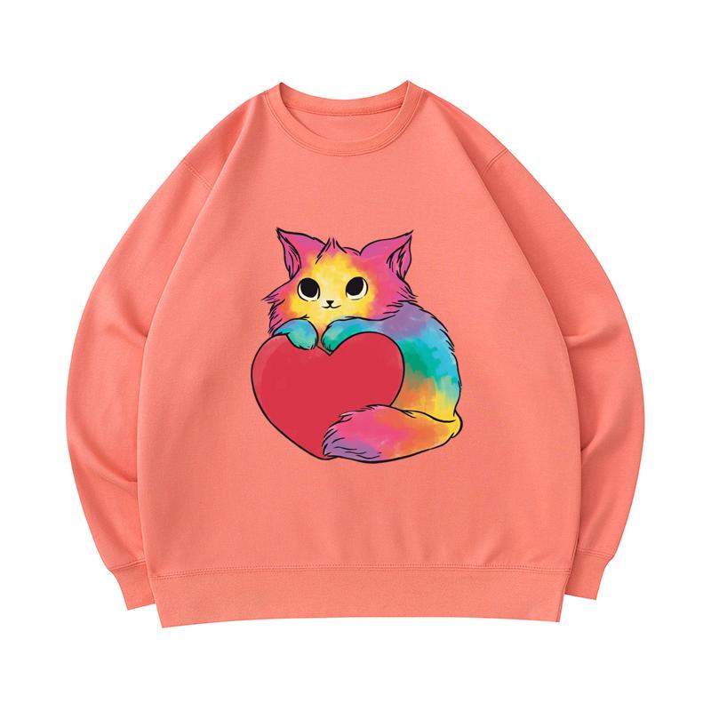 rainbow cat sweater