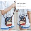 Johnature Vintage Pravá kůže Malé crossbody kabelky pro ženy Náhodné barevné prošívání Všestranné Měkké Hovězí kůže Tašky přes rameno