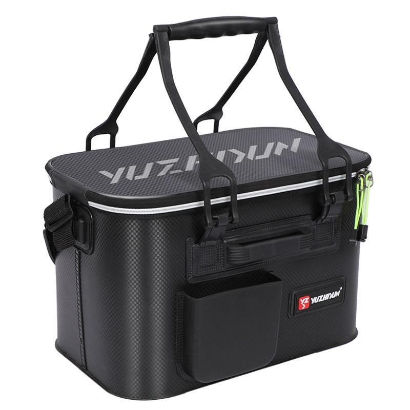 Ultra Lightweight Carbon Fiber Fishing Tackle Box Spinning Rock Live Fish Storage Multi-Function Large
