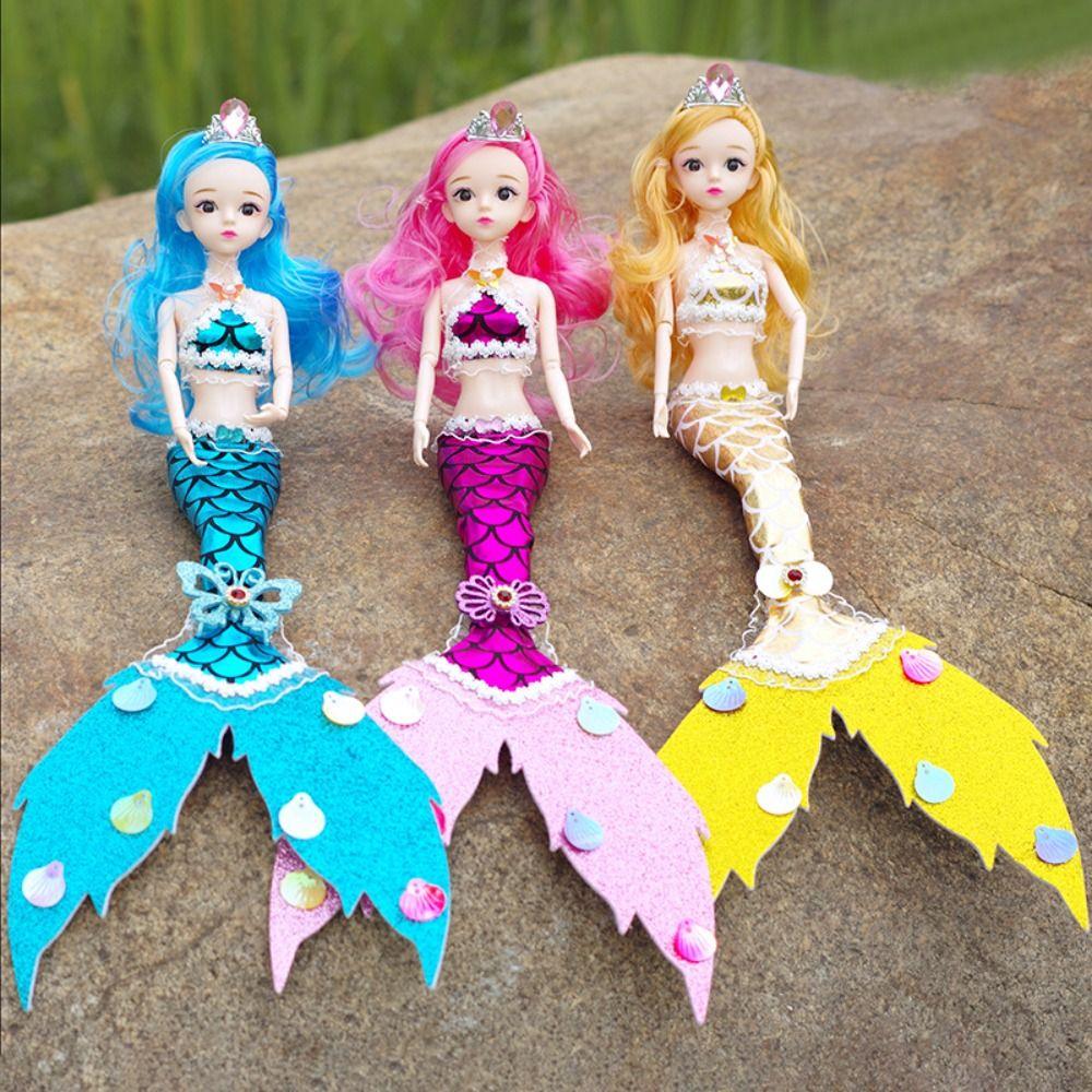 Colorful 45cm Mermaid Doll 11 Movable Joints Bjd Doll Set (with Lights and Music)