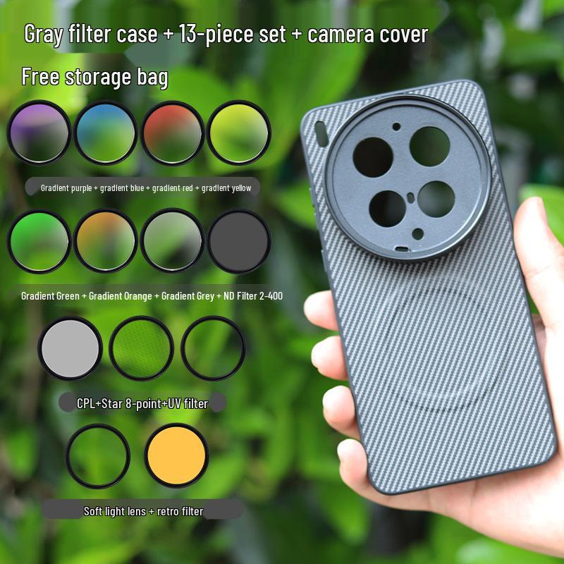 Compatible with Vivo X300 Ultra: Magnetic Phone Photography Kit with CPL Polarizing Filter 67mm and Threaded Lens Ring