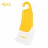 Kitchen Silicone Residue Scraper 2/4Pcs Non-Scratch Reusable Pot Pan Dish Scraper for Home Restaurant Cleaning Use