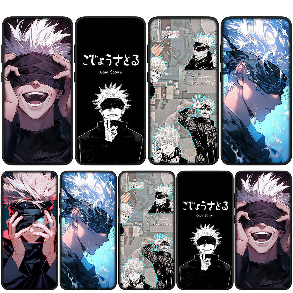 Cover for iPhone 17 16 15 Xiaomi Poco Redmi Note 14 13 12 Pro 16e Samsung Galaxy S25 S24 S23 OPPO Huawei Cartoon Jujutsu Gojo Satoru Kaisen Phone Case