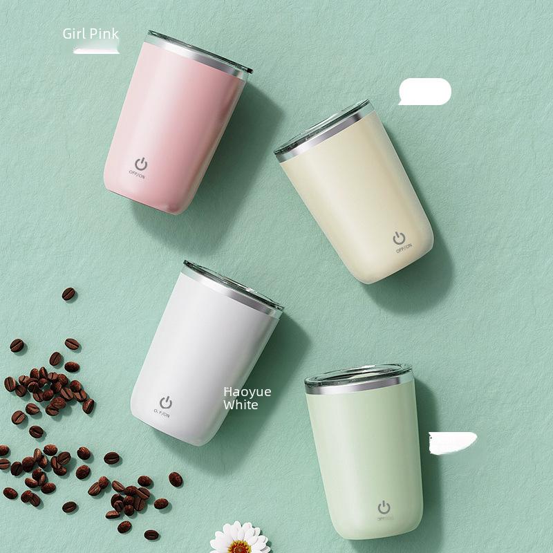 Rechargeable Electric Self-Stirring Cup for Coffee, Protein Powder, or Milk