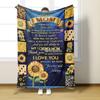 Customizable Flannel Blanket - English Envelope Series, Perfect Mother's Day Gift