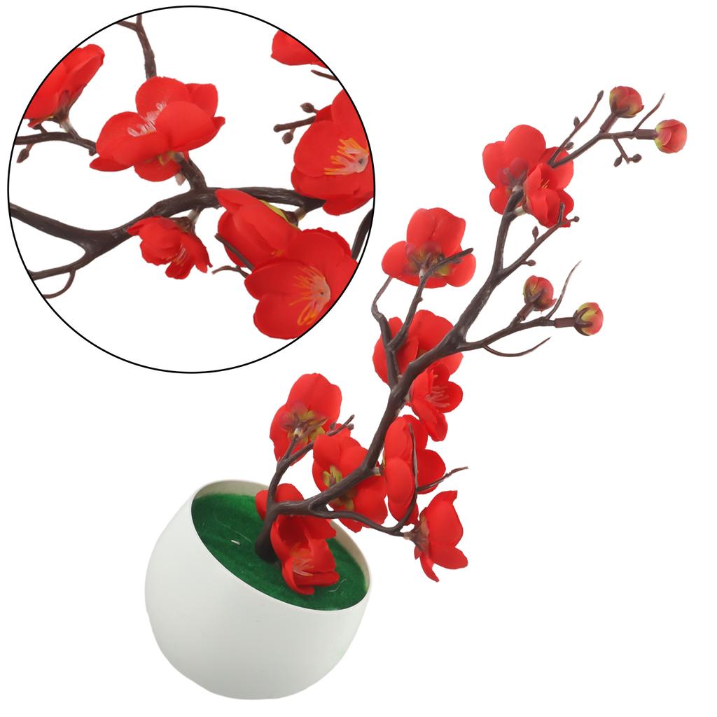 Artificial Potted Flower Plastic Blossom Decorative