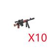 WWI WWII Building Blocks Soldiers Military Accessories Bomb Two-color Gun Mini Brick Weapons Gift Toy AKM Helmet RPG Grenad X026