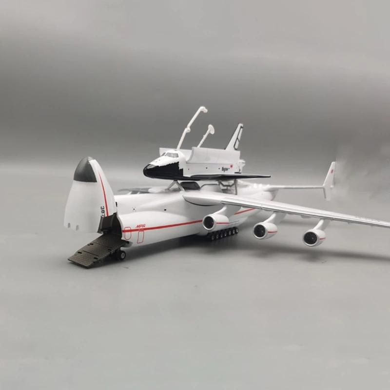 

1/200 Для Антонова АН-225 АН225 Мрия Транспортный самолет для космического шаттла Буран Самолет Модель-реплика из смолы Игрушка для коллекции светло-серый