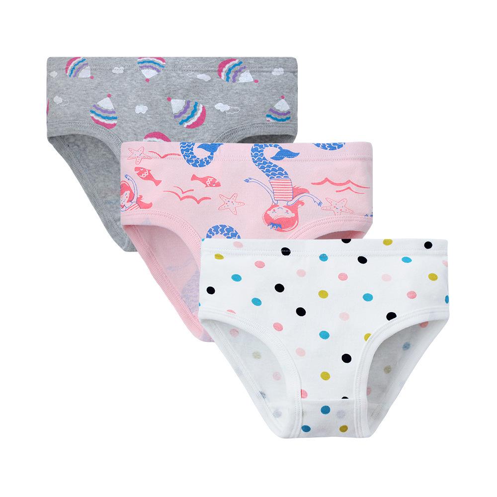 Zertifizierte Baumwoll-Dreieckunterwäsche für Mädchen - Atmungsaktive Baby-Shorts im europäischen und amerikanischen Stil