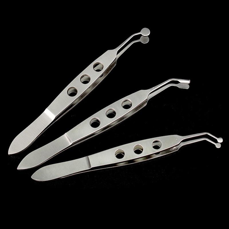 Pensetă pentru pleoape Pensetă pentru glandele meibomiene Femei Clip Compresor pentru gene Metal din oțel inoxidabil Expresor Extensie Machiaj Precis