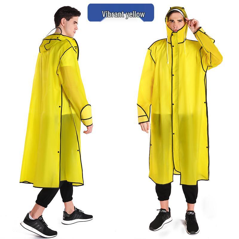 

Унисекс Прозрачный ЕВА Дождевик на молнии для Велоспорта и Альпинизма XXL жёлтый