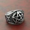 New Retro Five-pointed Star Ring Men's and Women's Couple Gift Rings