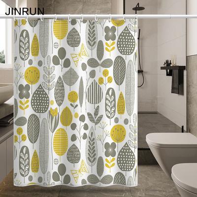 Bathroom Thickened Waterproof Curtain Mildew Proof Shower Curtain Shower Partition Curtain Shower Curtain Bathroom Curtain Free Perforation