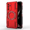 For Samsung Galaxy M36 5G Magnetic Case Butterfly Armor Hollow Heat Dissipation PC+TPU Phone Cover