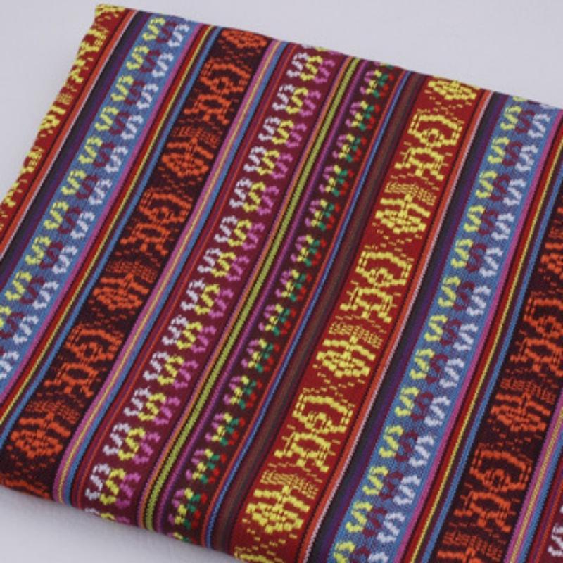 100x148cm Linen Fabric Thicken Ethnic Fabric Printed Canvas Cloth Diy Handmade Sewing Patchwork Decoration 100% Polyester