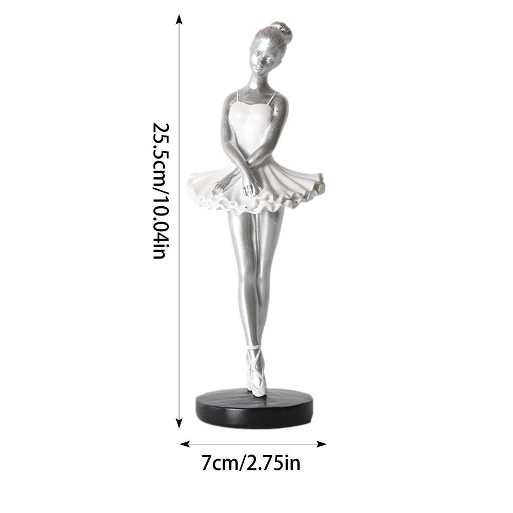 

Miniatures Ballet Dancer Figurines Abstract Art Crafts Dancer Girl Statue Resin Sculpture Model Home Office Decor Ornaments