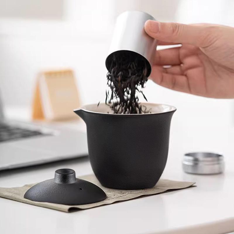 Travel Express Cup Tea Set Outdoor Portable One Pot Three Cups Business Gifts