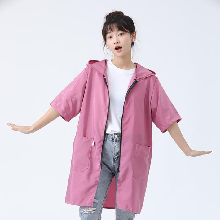 Cremalleras Manga Corta Impermeables Delantal Chaquetas Temporada Cocina Cocinar Delantal Bata Ropa de Trabajo con Bolsillos Grandes Mujeres Hombres